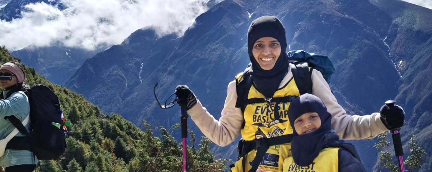 At 7 Years Old, Nilan Sreejith Conquers Everest Base Camp Alongside His Mother